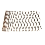 ZJDOAK Expandable Garden Trellis, Stretchable Decorative Fences Lattice Trellis, Wooden Lattice Fence Wall Panel for Climbing Plants Outdoor Ivy Vine Rose Clematis Garden Patio Room Decor